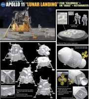 1:72 Apollo 11 Lunar Landing Columbia + Eagle + Astronauts 1:72 Apollo 11 Lunar Landing Columbia + Eagle + Astronauts