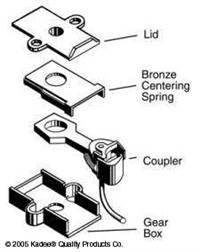 Kadee No 43 coupler Short (1/4