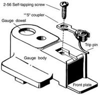 Kadee No 205 HO Coupler Height and Multipurpose Gauge