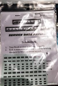 Service Data Patches Decals Service Data Patches Decals