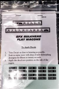 SFX Bulkhead Flat Wagon Decals SFX Bulkhead Flat Wagon Decals