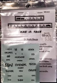 Bag-A-Tagz (black) Decals