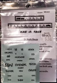 Bag-A-Tagz (black) Decals Bag-A-Tagz (black) Decals