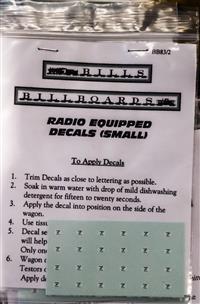 HO Radio Equipped Railway Decals - Small HO Radio Equipped Railway Decals - Small