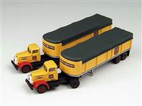 1:160 Wayne Feeds Semi Trailer. Covered wagon trailer set. 1:160 Wayne Feeds Semi Trailer. Covered wagon trailer set.