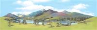Backscene Medium Mountain Lake Backscene Medium Mountain Lake