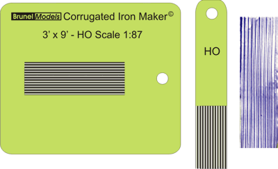 THE CORR-U-GATOR scale corrugated sheet metal maker 1/48th scale